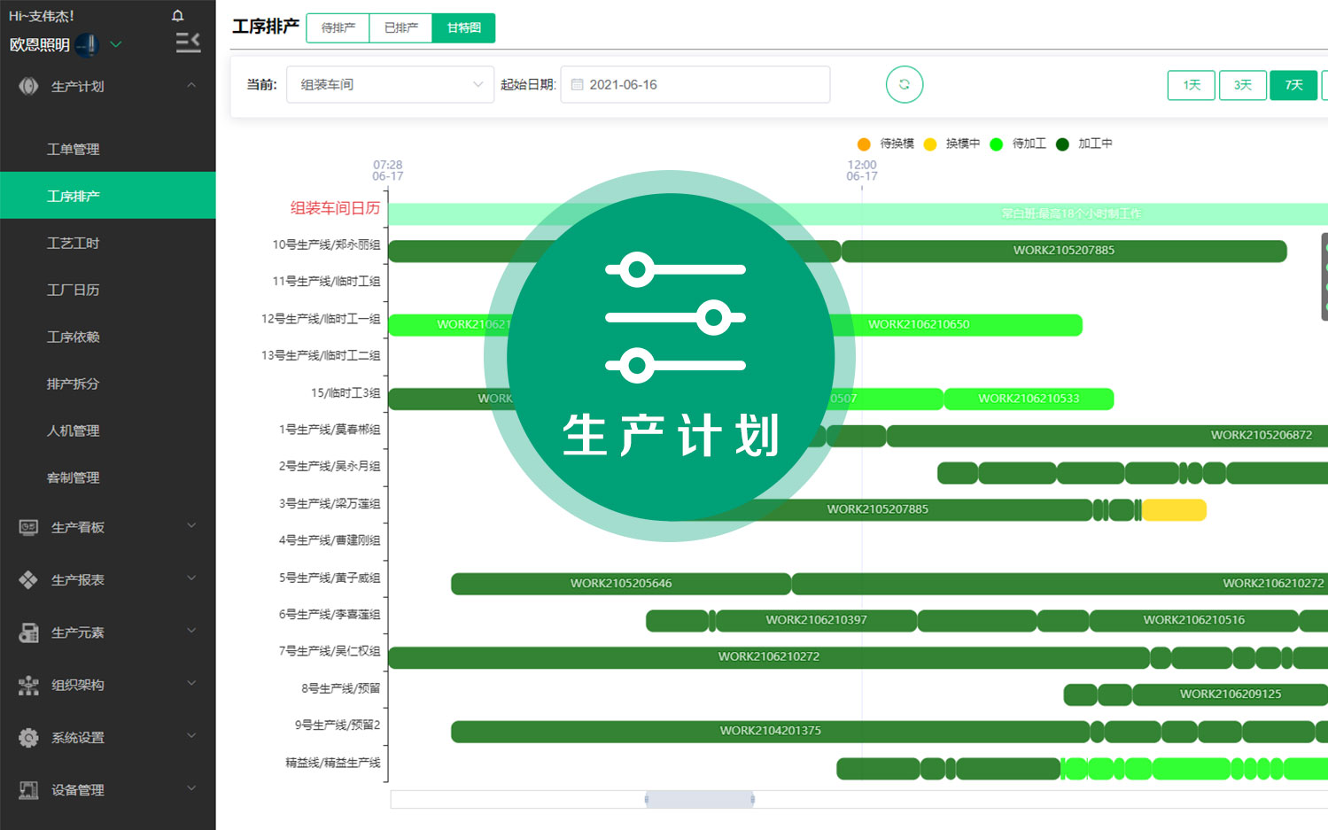 生產(chǎn)計(jì)劃